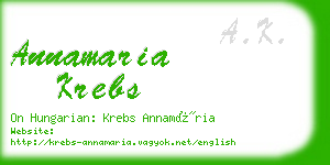 annamaria krebs business card